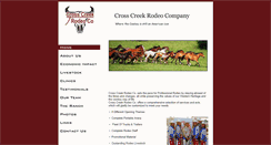 Desktop Screenshot of crosscreekrodeo.com