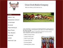 Tablet Screenshot of crosscreekrodeo.com